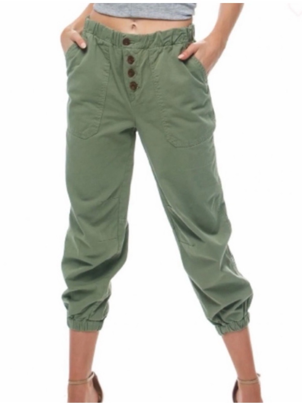 Free People Cadet Pull On Jogger Pants Size Large